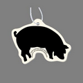 Paper Air Freshener - Eating Pig Silhouette Tag W/ Tab